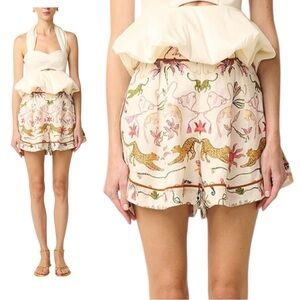 Eugenia Fernandez NWT Sotavento Las Guacamayas Printed Flowy Shorts Size M